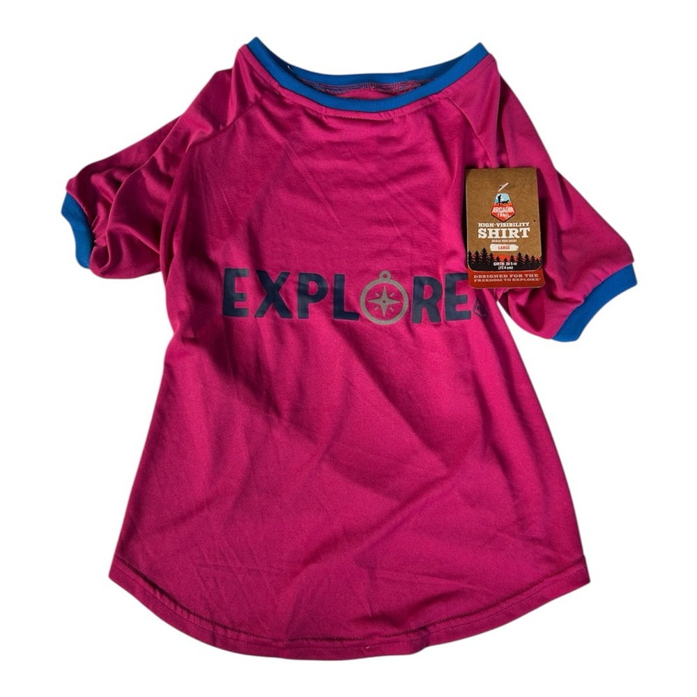 New Top Paw EXPLORE Bright & Breezy dog t-shirt L